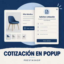 Cotización de productos en popup para PrestaShop
