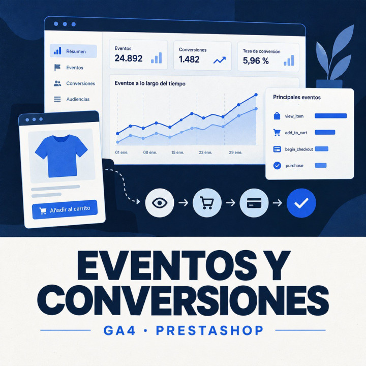 Google Analytics 4: eventos de ecommerce en PrestaShop