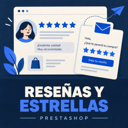 Reseñas con rich snippets y recordatorio para PrestaShop