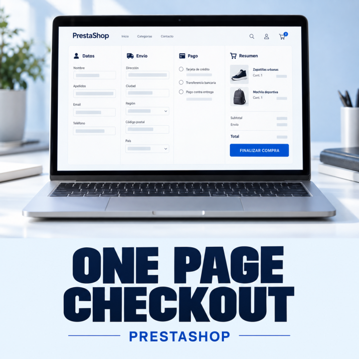 One Page Checkout para PrestaShop 1.7, 8 y 9: pedido en una sola página