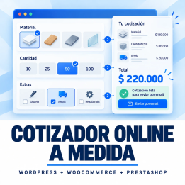 Cotizador online a medida para tu sitio web