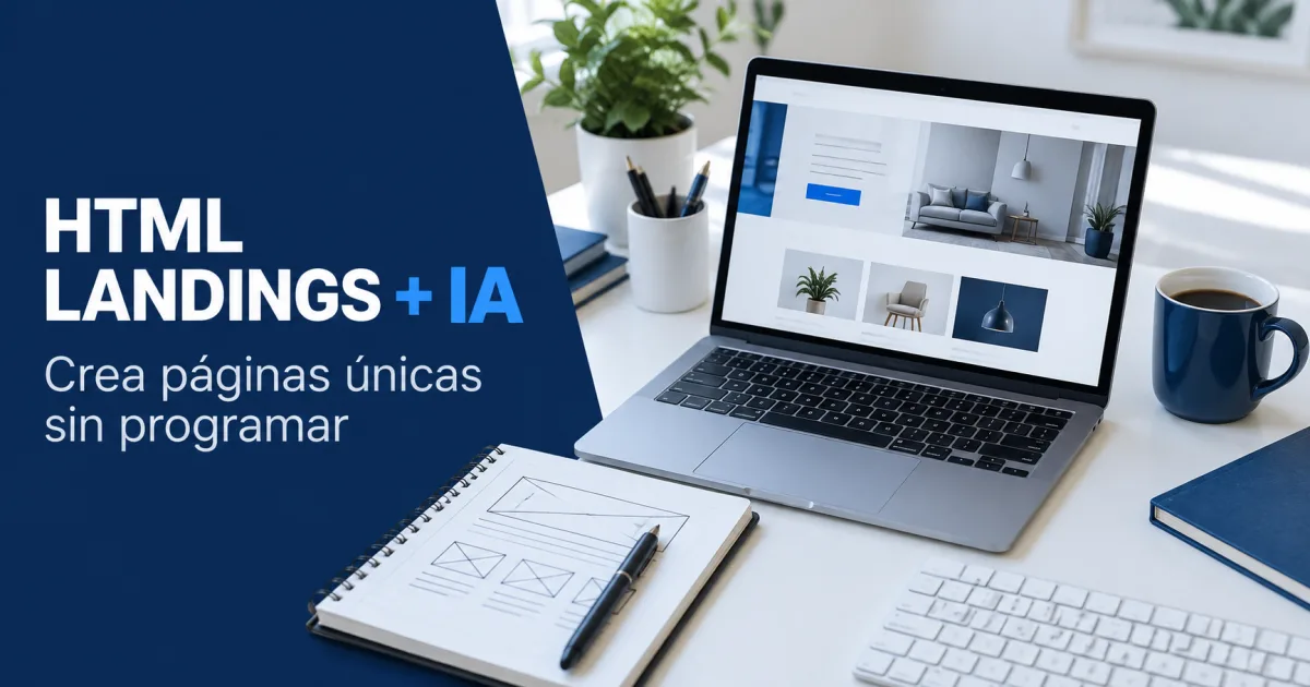 HTML Landings con inteligencia artificial incluidas en Awake